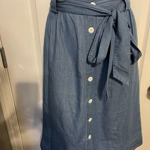 Lane Bryant Chambray Skirt